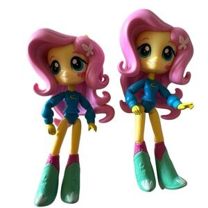 2 Pcs. My Little Pony Equestria Girls Minis‎ Fluttershy doll